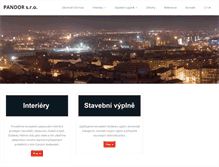 Tablet Screenshot of pandorsro.cz